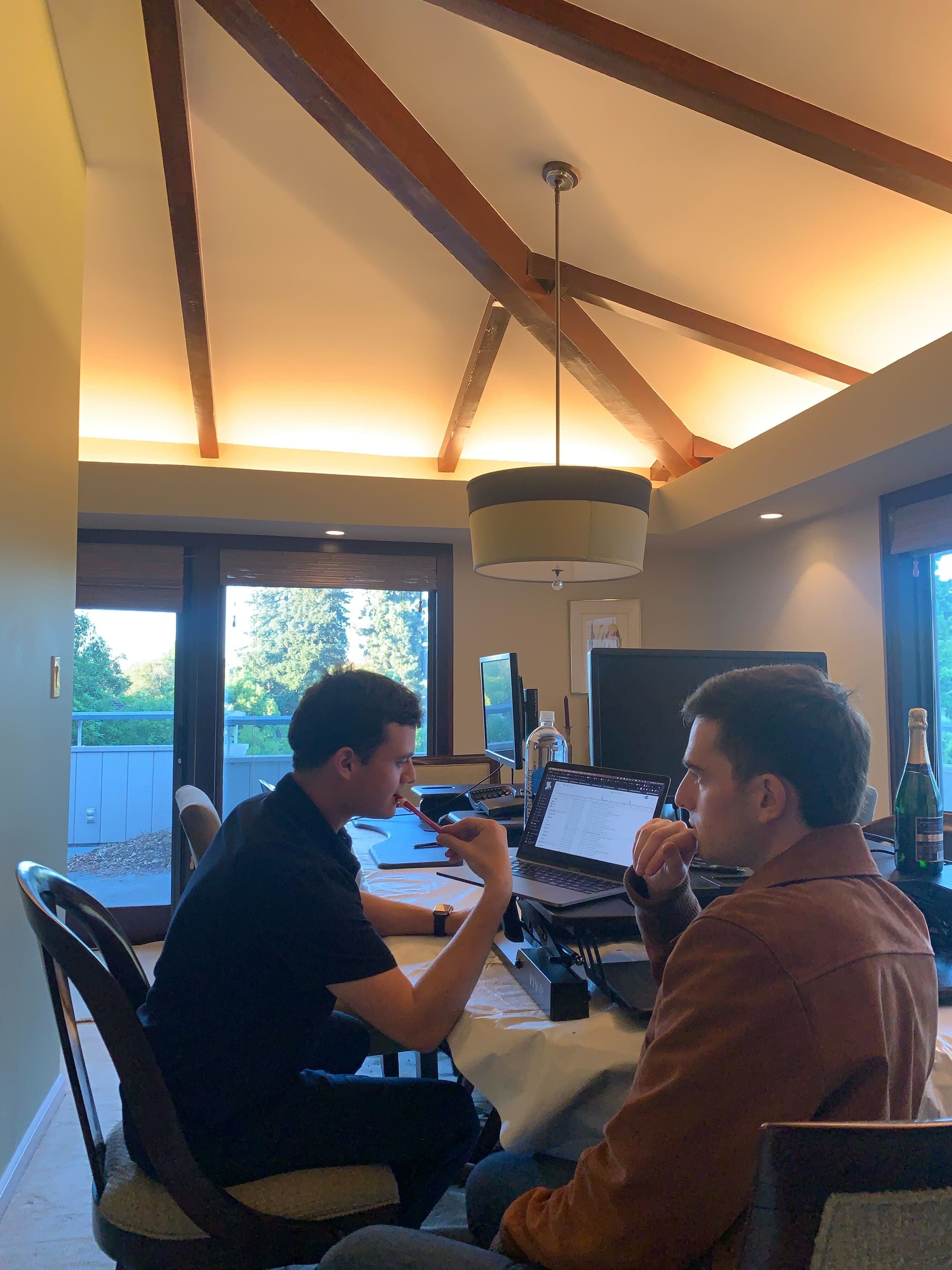 Skiff co-founders Andrew Milich and Jason Ginsberg, early 2020